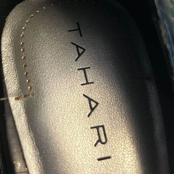 New Womans Open Toed Black Patent Leather Shoes - Picture 6 of 6